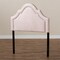 Baxton Studio Rita Light Pink Velvet Upholstered Twin Size Headboard 155-9331 - alternate 3